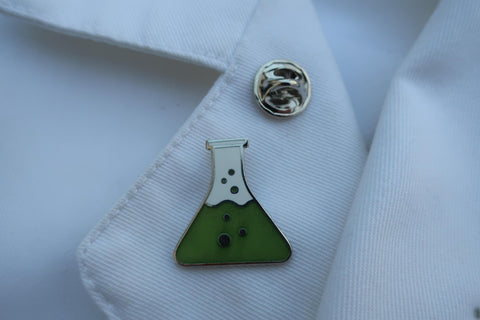Flask Enamel Pin