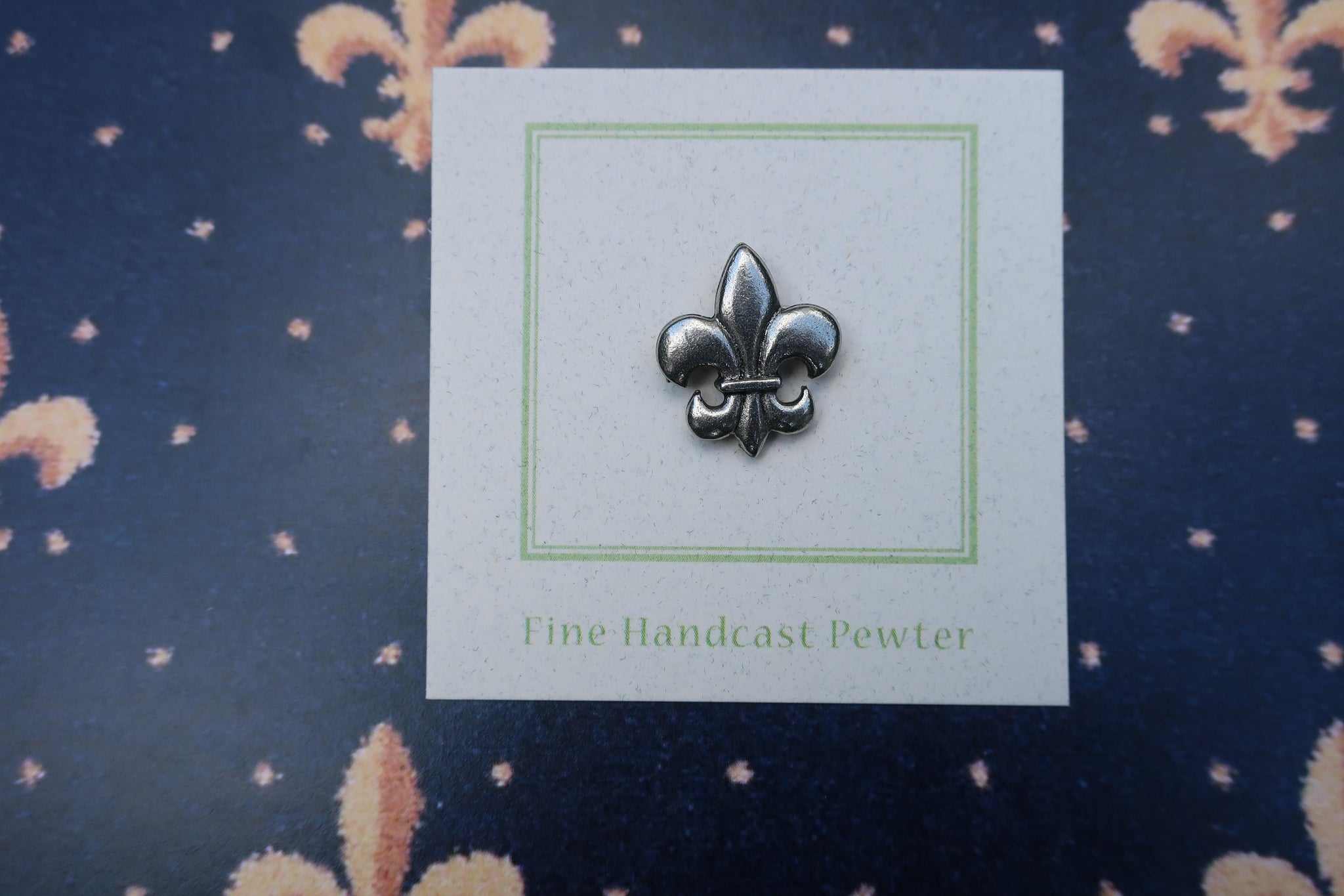 Fleur-De-Lis Bronze Lapel Pin - Art of