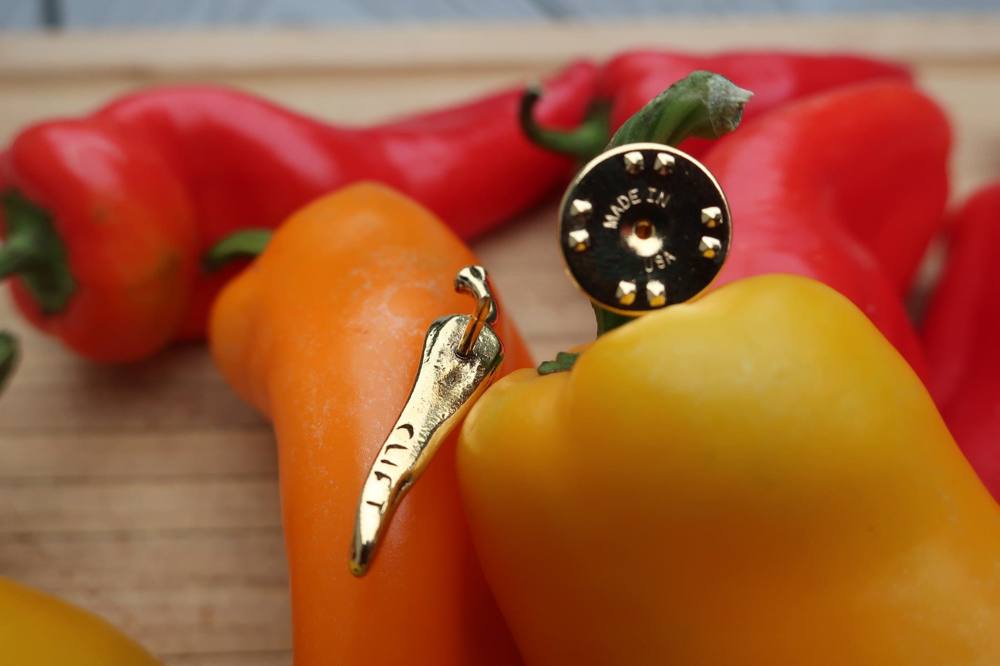 Chili Pepper Gold Lapel Pin - Spice Up Your Style | Lapel Pin Planet ...