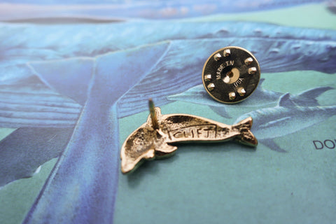 Dolphin Gold Lapel Pin