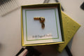 Hair Dryer Gold Lapel Pin