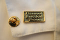 Licensed Practical Nurse Gold Lapel Pin