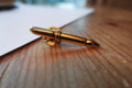 Pen Gold Lapel Pin