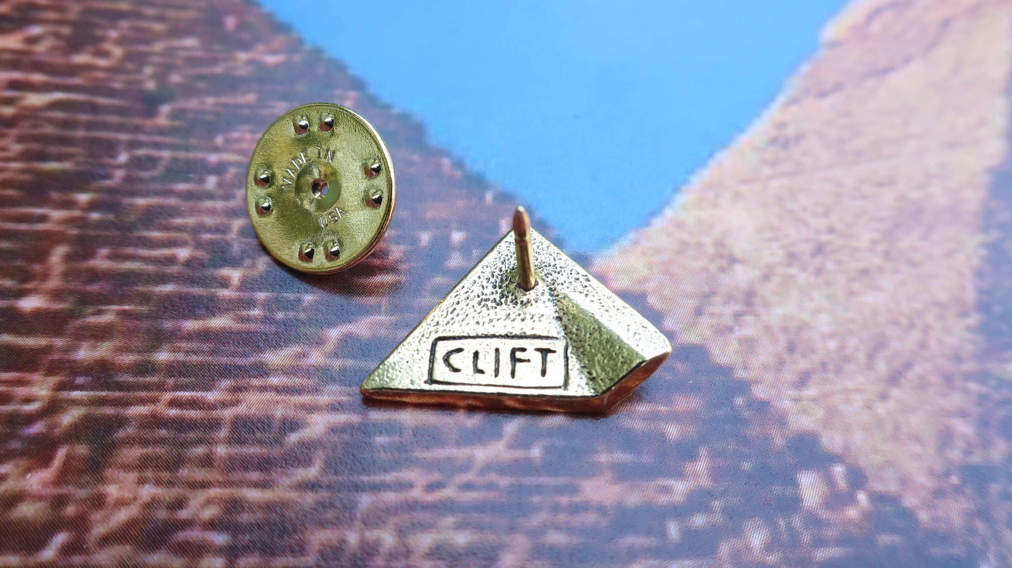 Pyramid Pin Pyramid Lapel Pin – lapelpinplanet