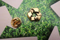 Recycle Symbol Gold Lapel Pin