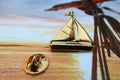 Sailboat Gold Lapel Pin