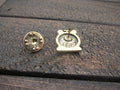 Alarm Clock Gold Lapel Pin