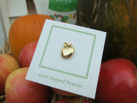 Apple Gold Lapel Pin