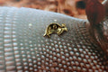 Armadillo Gold Lapel Pin