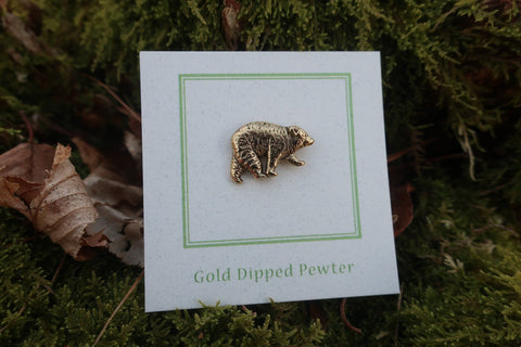 Bear Gold Lapel Pin