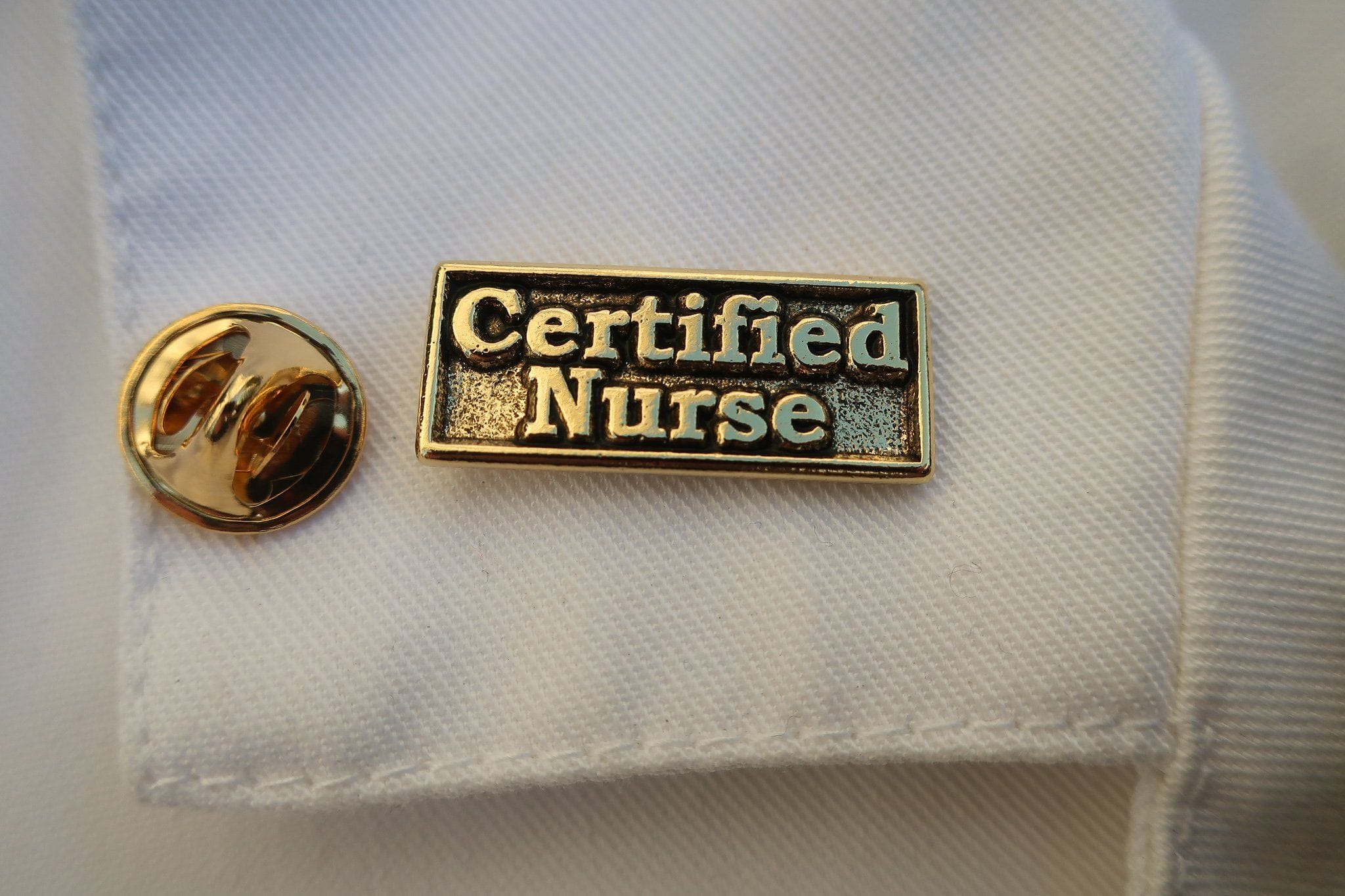 Certified Nurse Gold Lapel Pin Lapel Pin