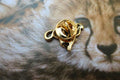 Cheetah Gold Lapel Pin