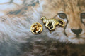 Cheetah Gold Lapel Pin