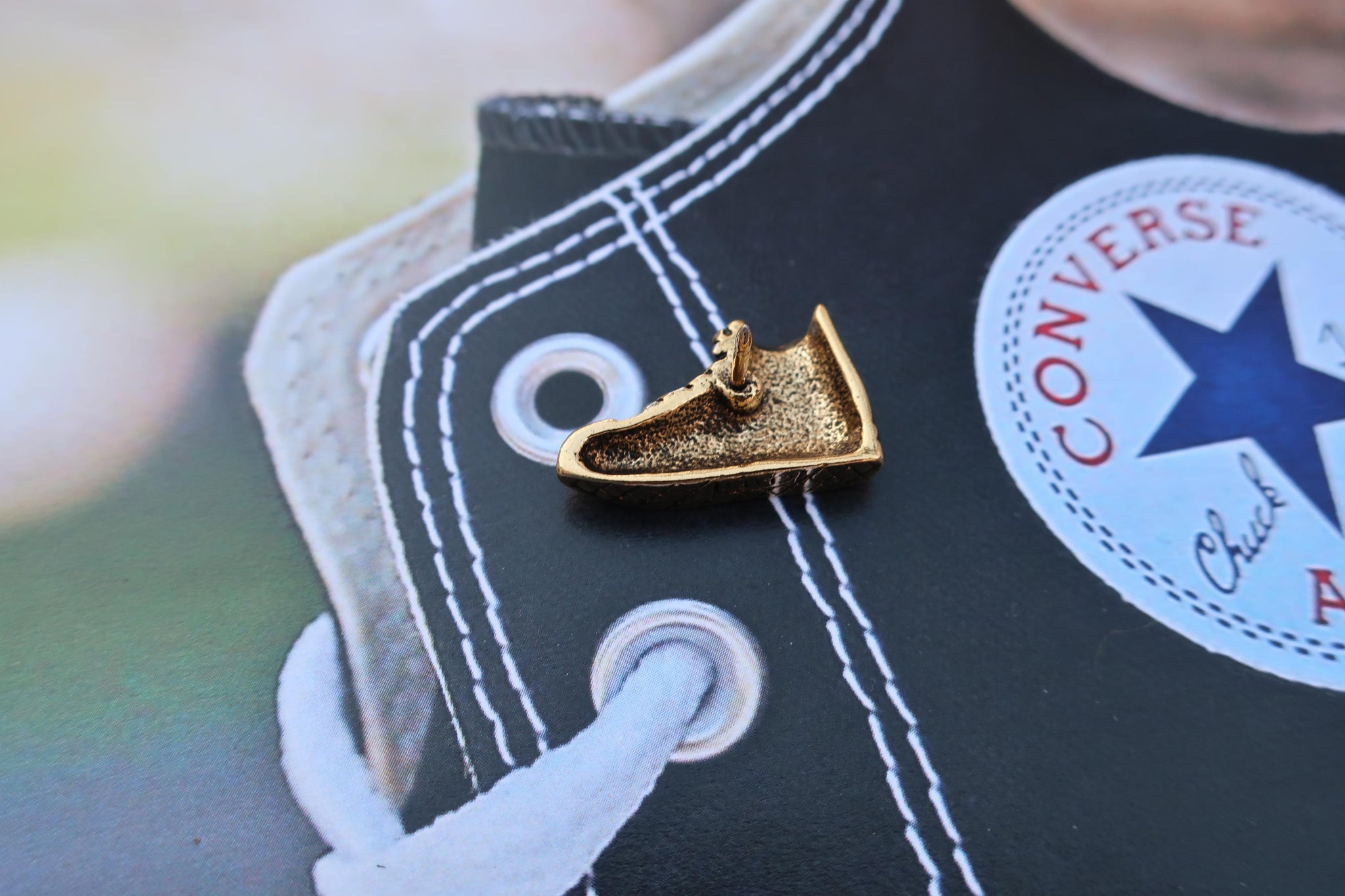 Converse Chuck Taylors Gold Lapel Pin | Lapel Pin Planet – lapelpinplanet
