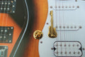 Electric Guitar Gold Lapel Pin