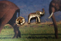 Elephant Gold Lapel Pin