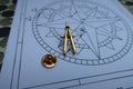 Engineering Compass Gold Lapel Pin