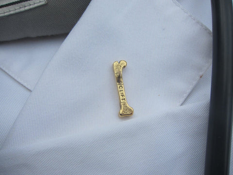 Femur Bone Gold Lapel Pin