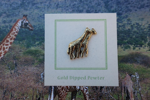 Giraffe Gold Lapel Pin