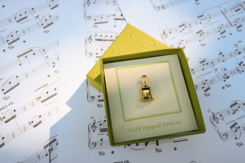 Handbell Gold Lapel Pin