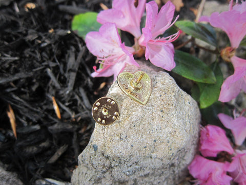 Heart Gold Lapel Pin