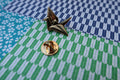Origami Crane Gold Lapel Pin