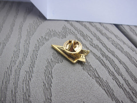 Paper Airplane Gold Lapel Pin