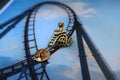 Roller Coaster Gold Lapel Pin