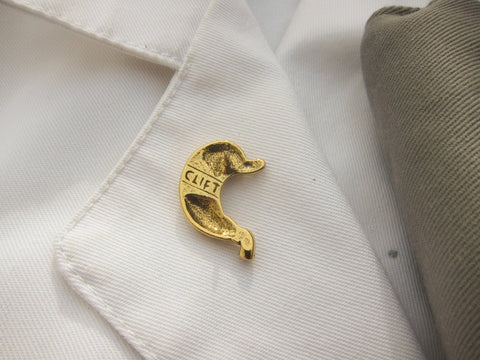 Stomach Gold Lapel Pin