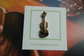 Violin Gold Lapel Pin