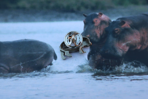 Hippopotamus Lapel Pin