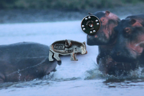 Hippopotamus Lapel Pin