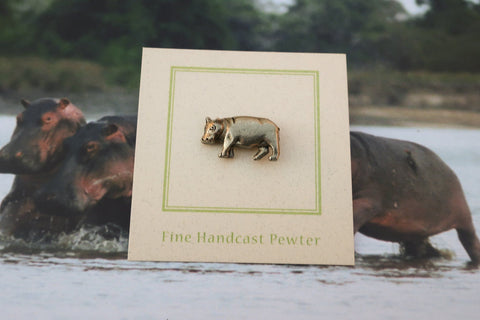 Hippopotamus Lapel Pin