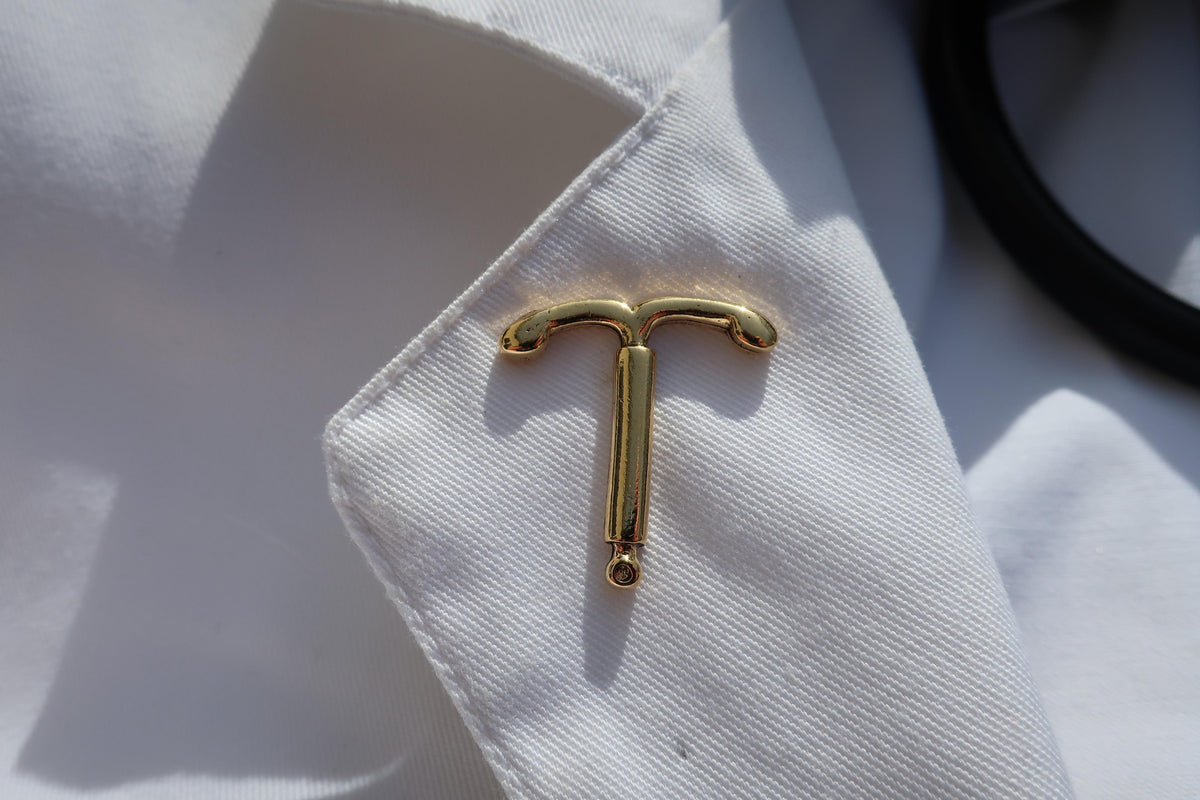 IUD Gold Lapel Pin – lapelpinplanet