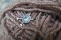 Knitting Needles Lapel Pin