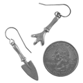 Trowel and Claw Earrings