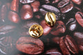 Large Coffee Bean Gold Lapel Pin