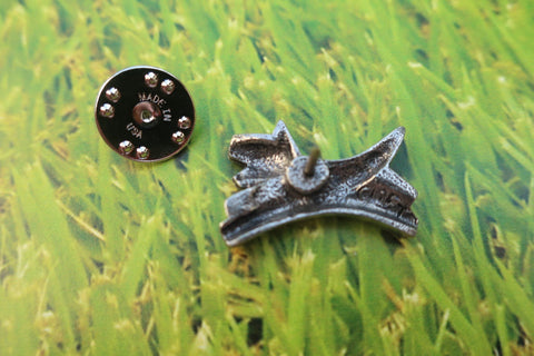 Leaping Dog Lapel Pin