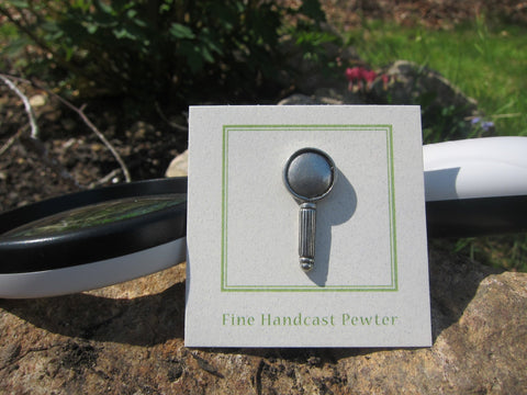 Magnifying Glass Lapel Pin