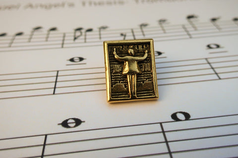Music Conductor Gold Lapel Pin
