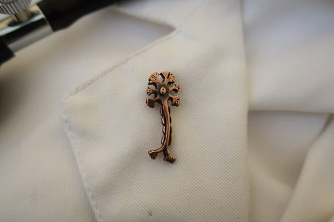 Neuron Copper Lapel Pin