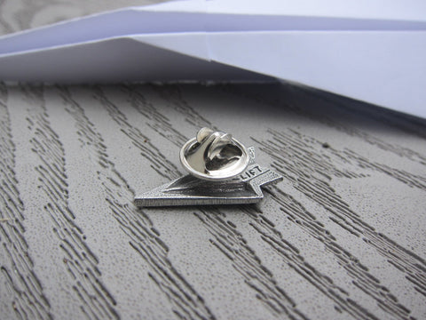 Paper Airplane Lapel Pin