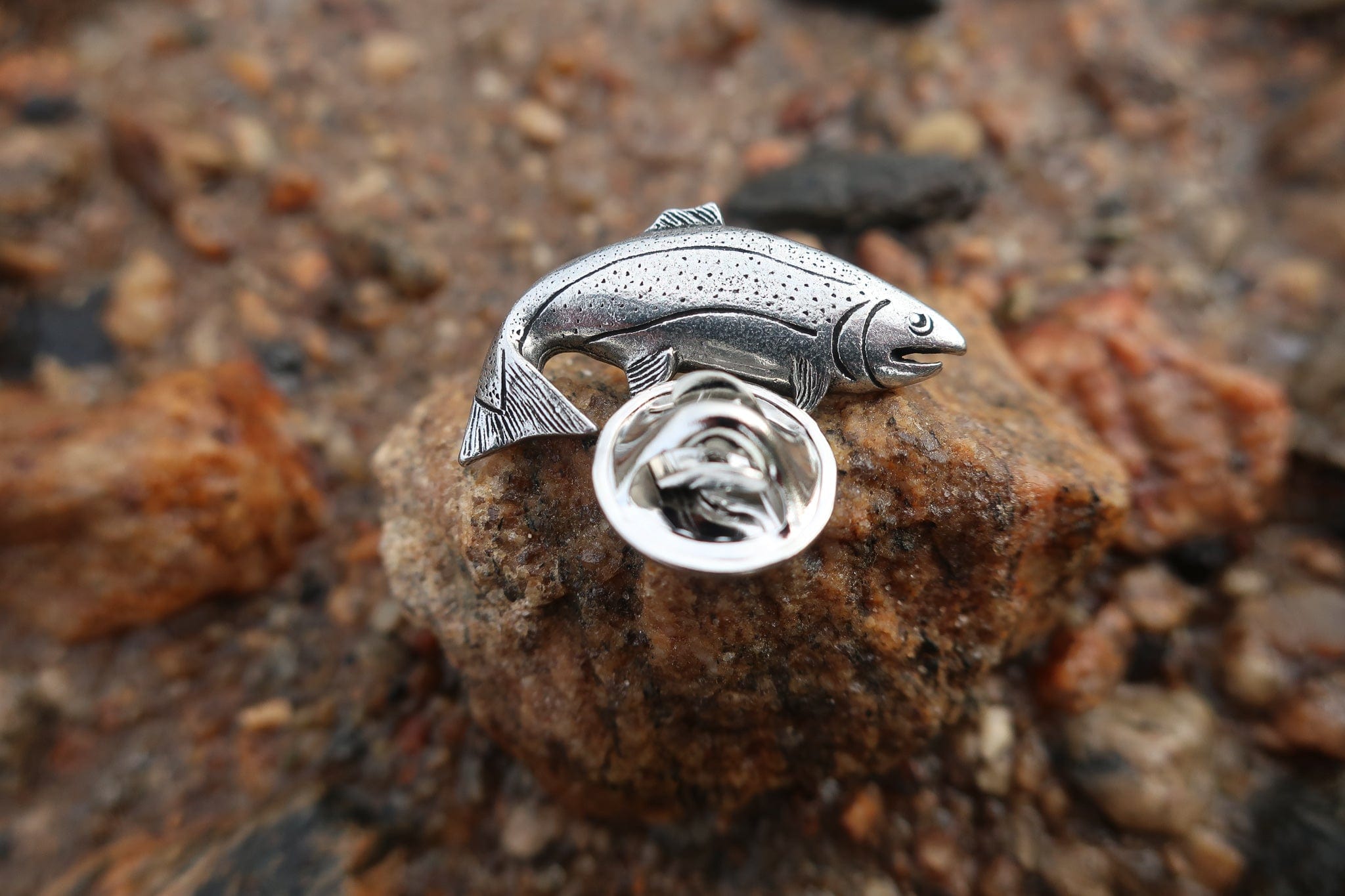 thumbnail image 2 of Rainbow Trout Hat Or Lapel Pin – Freshwater Series By PinPals (Made In USA) 2 of 5