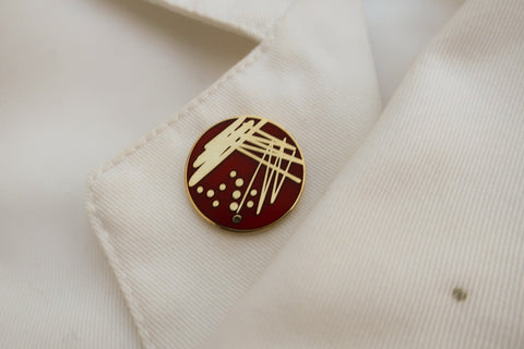 Scratch Test Enamel Pin