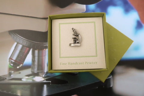 Stereo Microscope Lapel Pin