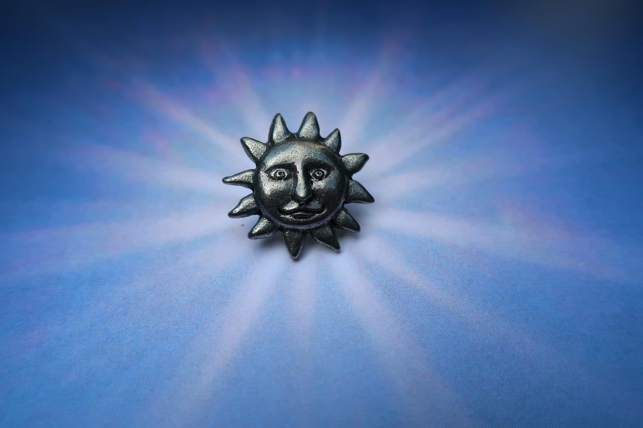 Sun Face Lapel Pin – lapelpinplanet