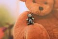 Teddy Bear With Bow Lapel Pin
