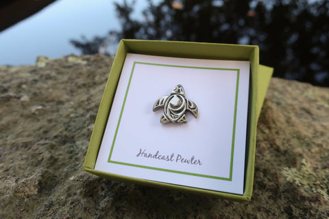 Tribal Turtle Lapel Pin