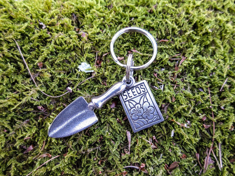 Trowel & Seedpack Keyrings