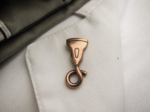 Ultrasound Wand Copper Lapel Pin